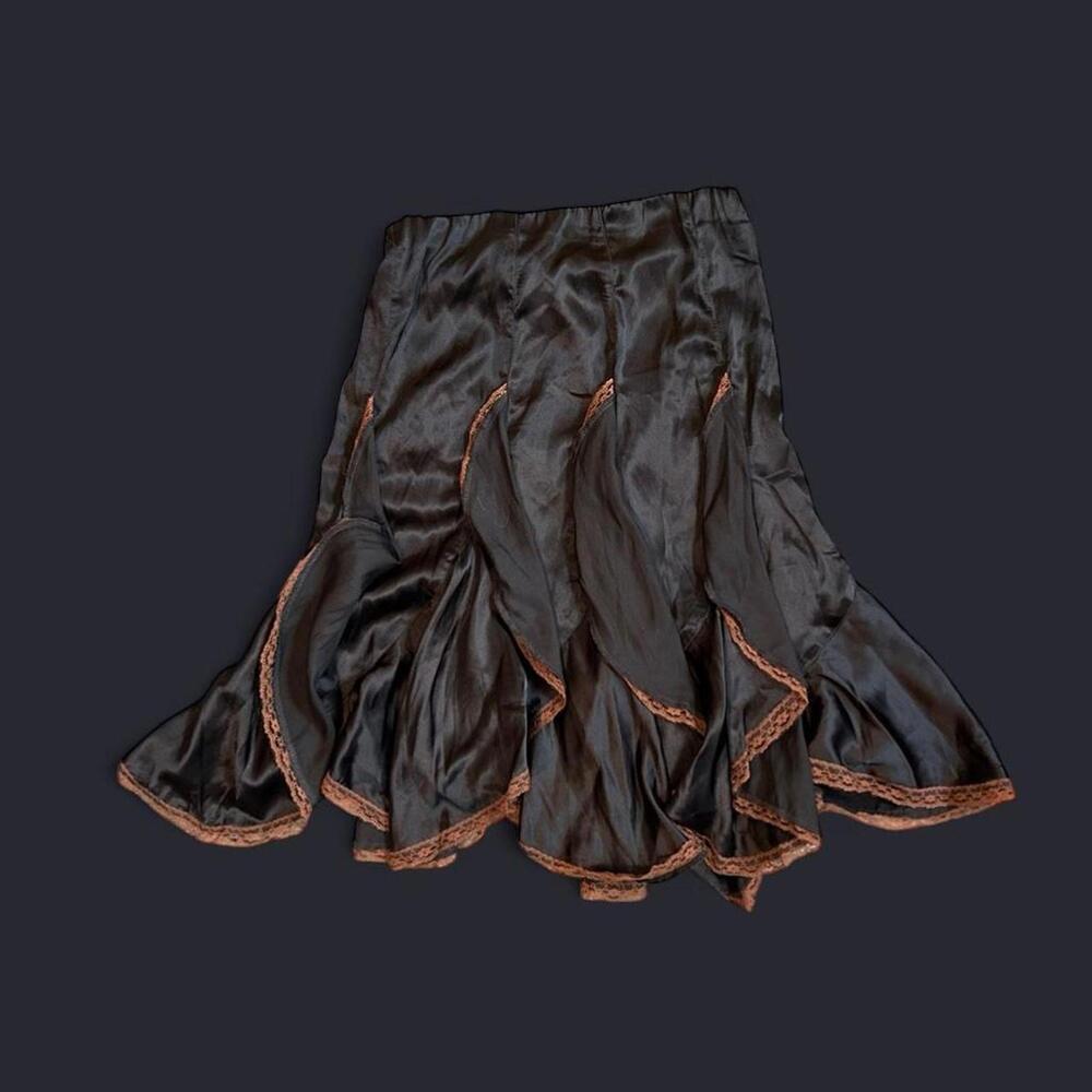 Urban Outfitters Women's Brown and Black Skirt